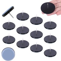 icetiger Nail-on Furniture Leg Sliders Pads – 20 Pieces Heavy Duty Glides for Chairs, Sofas, and Tables - Protect Floors & Easy Moving